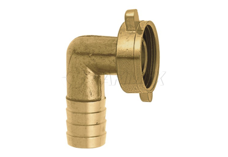 Hadičník s převlečnou matkou mosaz 90°