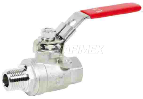 Kulový ventil dvoudílný nerez, vnitřní - vnější závit