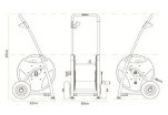 Vozík na hadice celokovový P40 (60 m 1/2", 40 m 3/4")