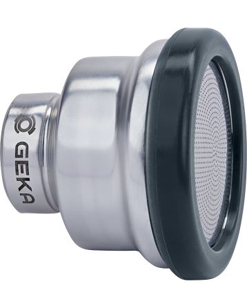 Kropítko hliníkové GEKA pr. 50 mm, otvory 0,7 mm, připojení bajonet 