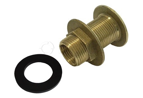 Průchodka k nádrži mosazná