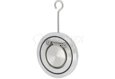 Zpětná klapka mezipřírubová, nerezová, PN 16