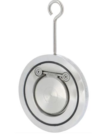 Zpětná klapka mezipřírubová, nerezová, PN 16