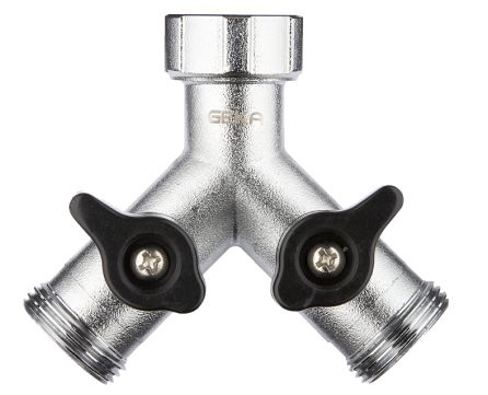 GEKA IDEAL dvoucestný rozdělovač s vnějšími závity 3/4"